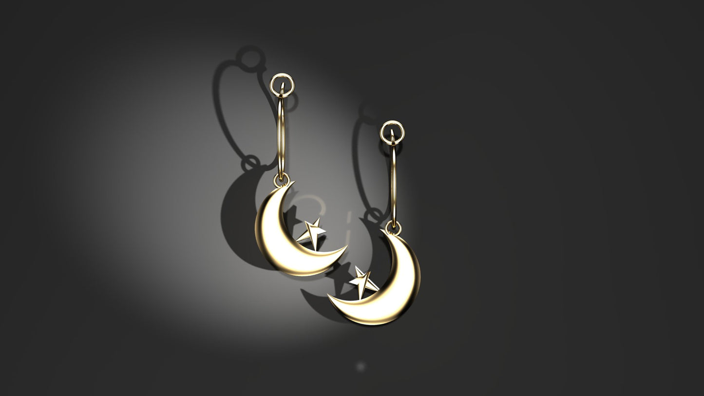 Starry – Gold Plated Sterling Silver Earrings | Adorn Collection