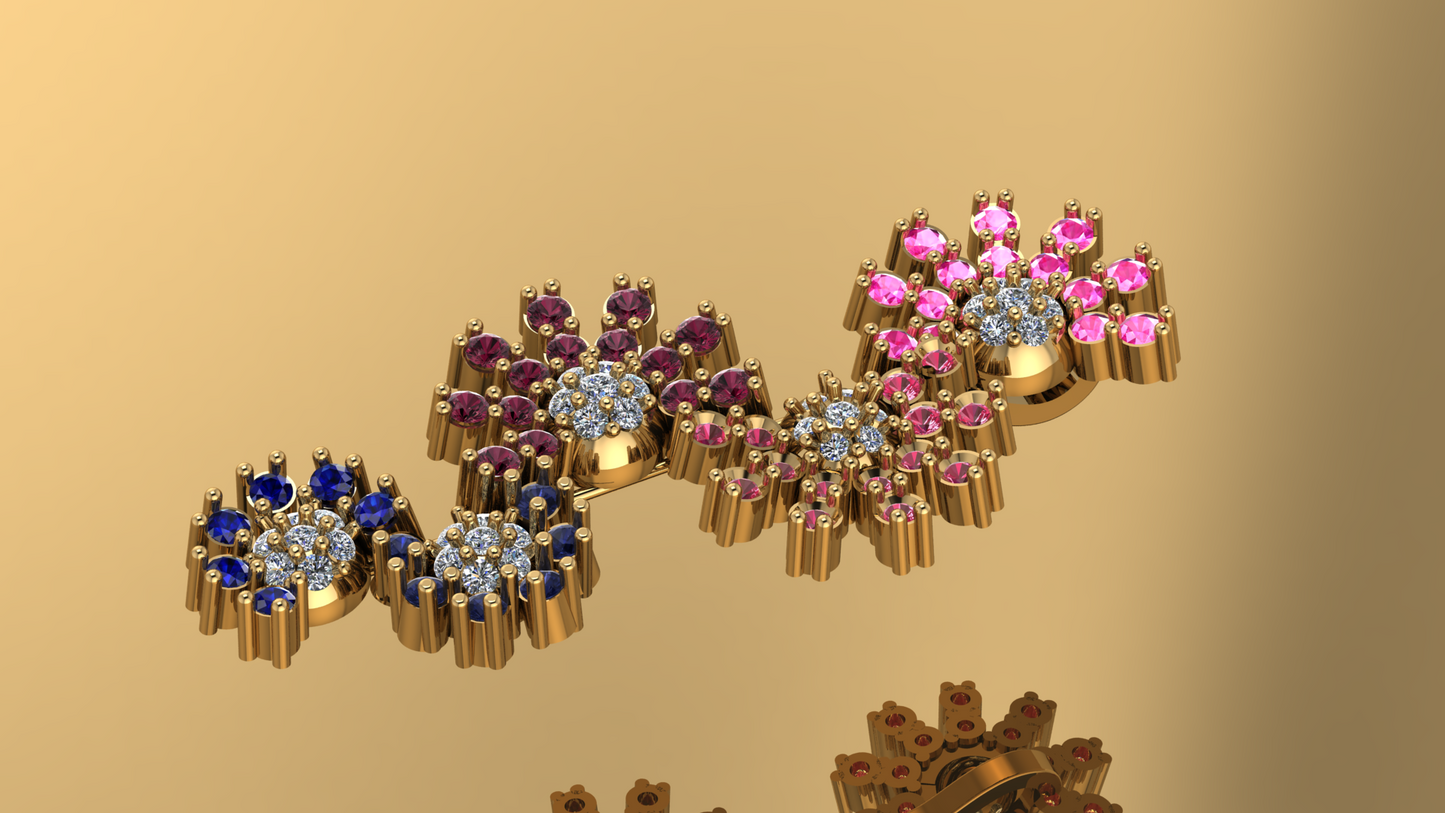 Mirari Crest – Gold Plated Sterling Silver Zircon Pendant | Mirari Collection