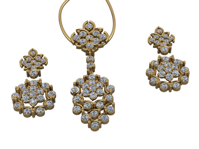 Midnight Bloom – Sterling Silver Pendant with Zircon | SanArian Collection