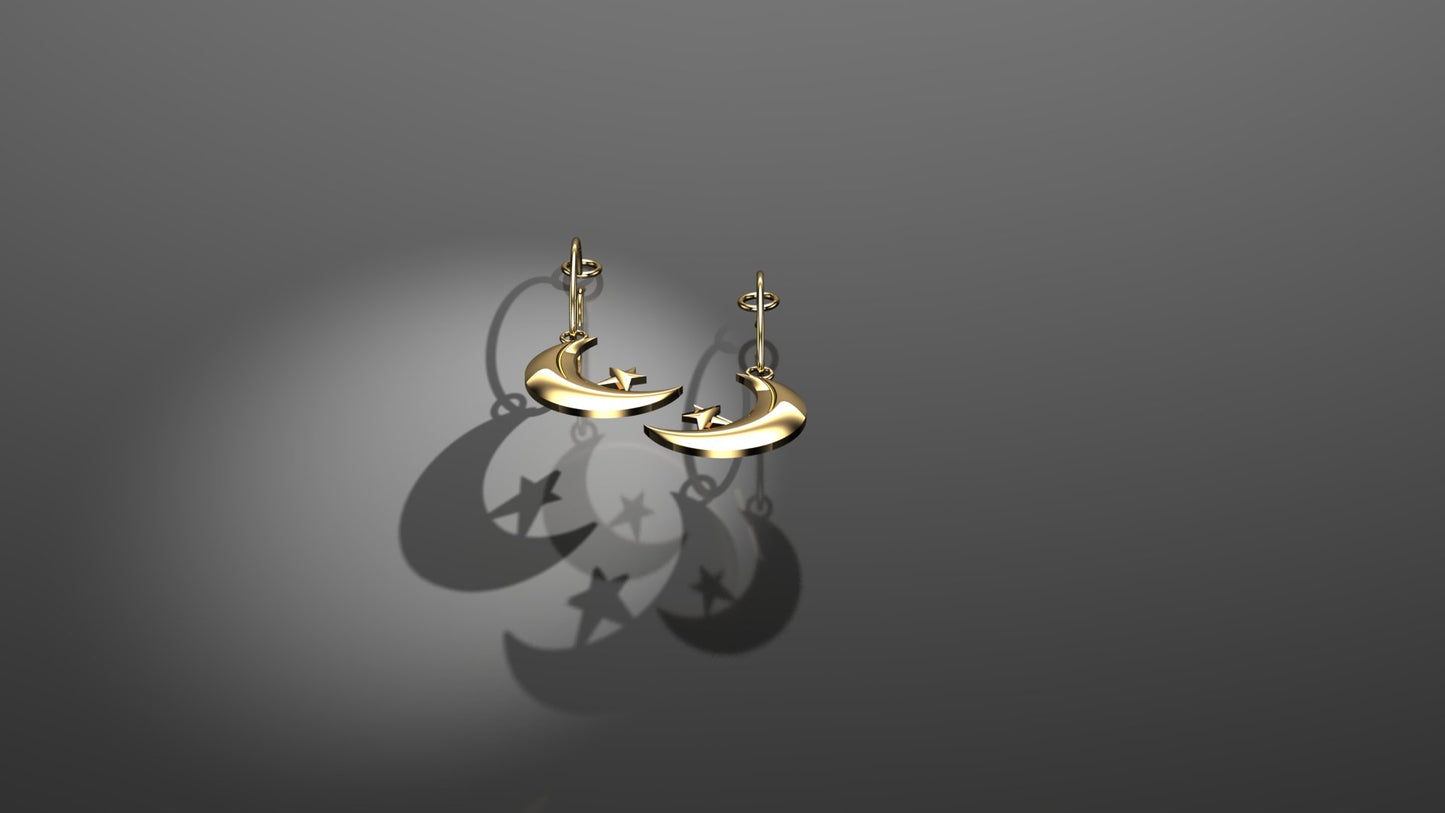 Starry – Gold Plated Sterling Silver Earrings | Adorn Collection