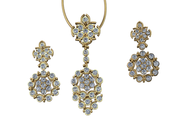 Midnight Bloom – Sterling Silver Pendant with Zircon | SanArian Collection