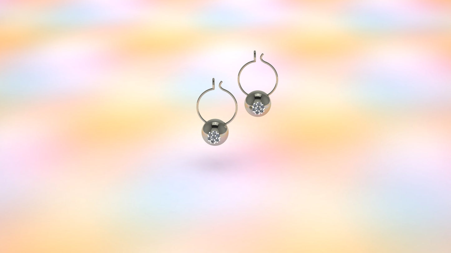 Twilight Glow – Sterling Silver Statement Earrings | Adorn Collection