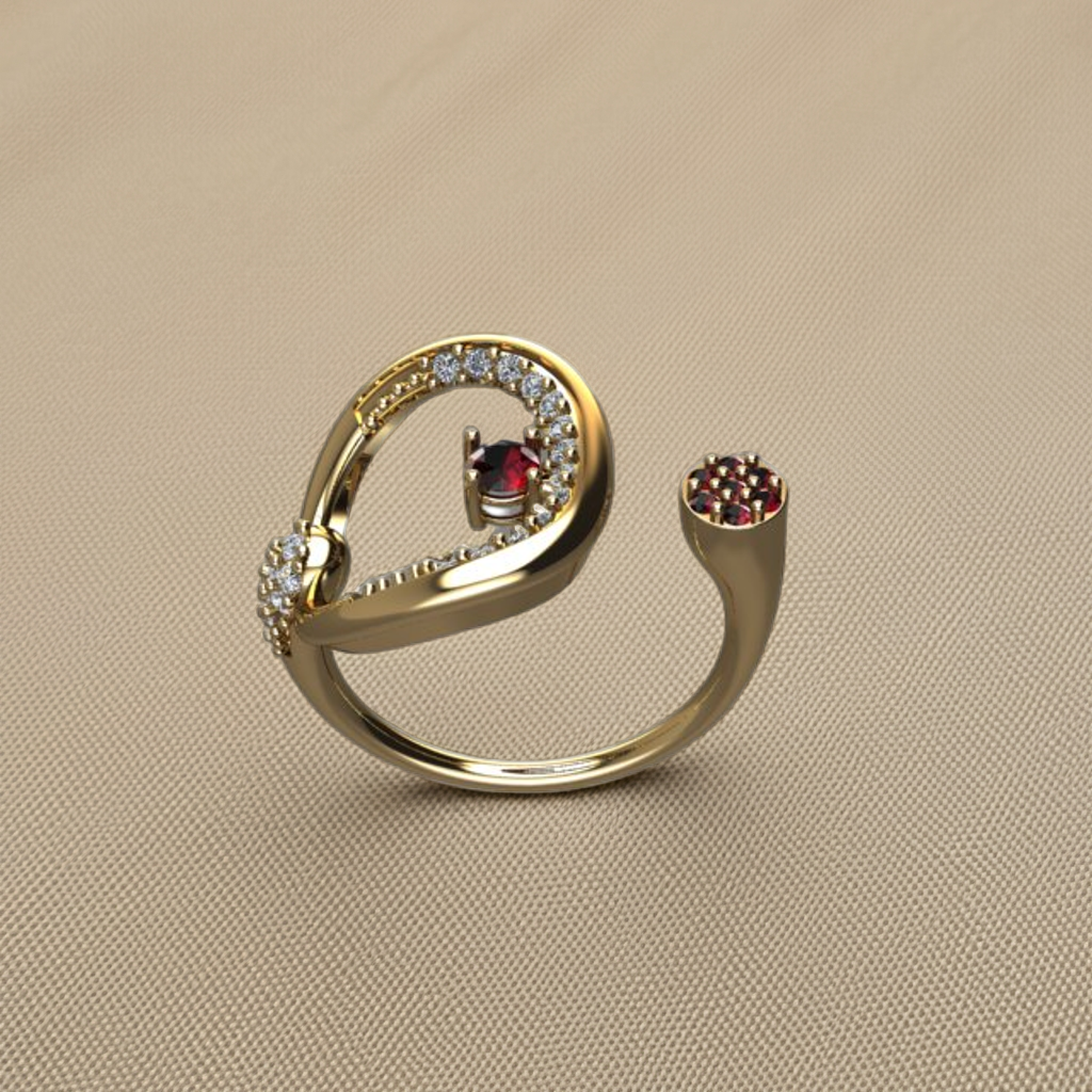 String – Gold Plated Sterling Silver Ring | Kairo Collection
