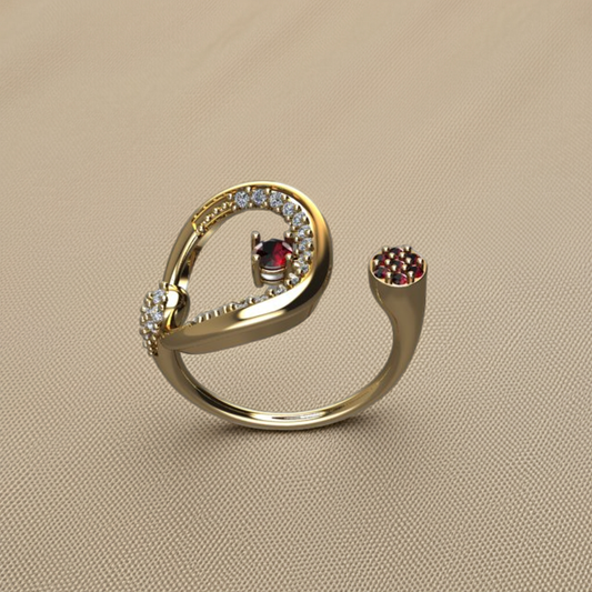 String – Gold Plated Sterling Silver Ring | Kairo Collection