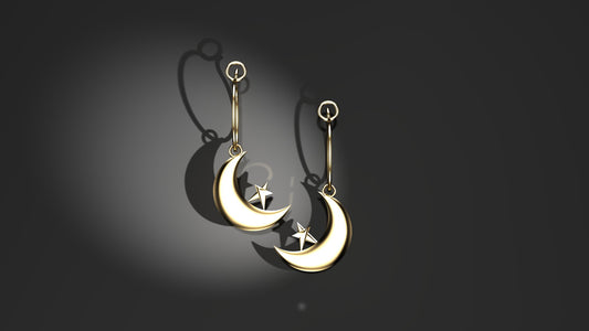 Starry – Gold Plated Sterling Silver Earrings | Adorn Collection