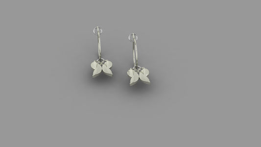 Love Ties – Sterling Silver Loop Earrings with Convertible Charm | Adorn Collection