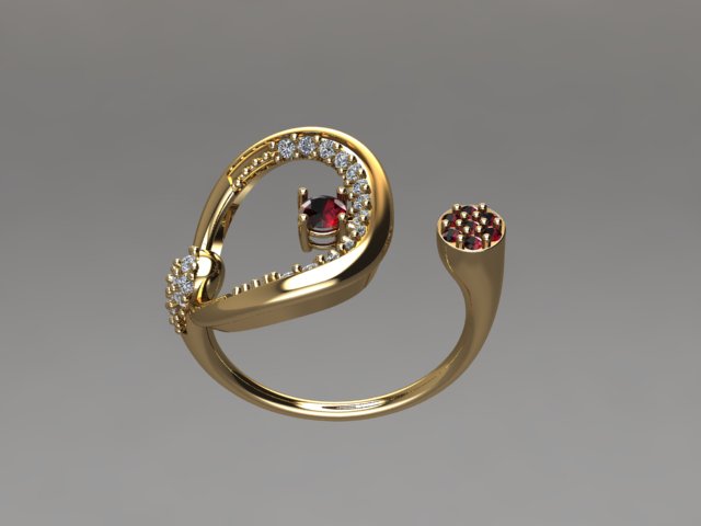 String – Gold Plated Sterling Silver Ring | Kairo Collection