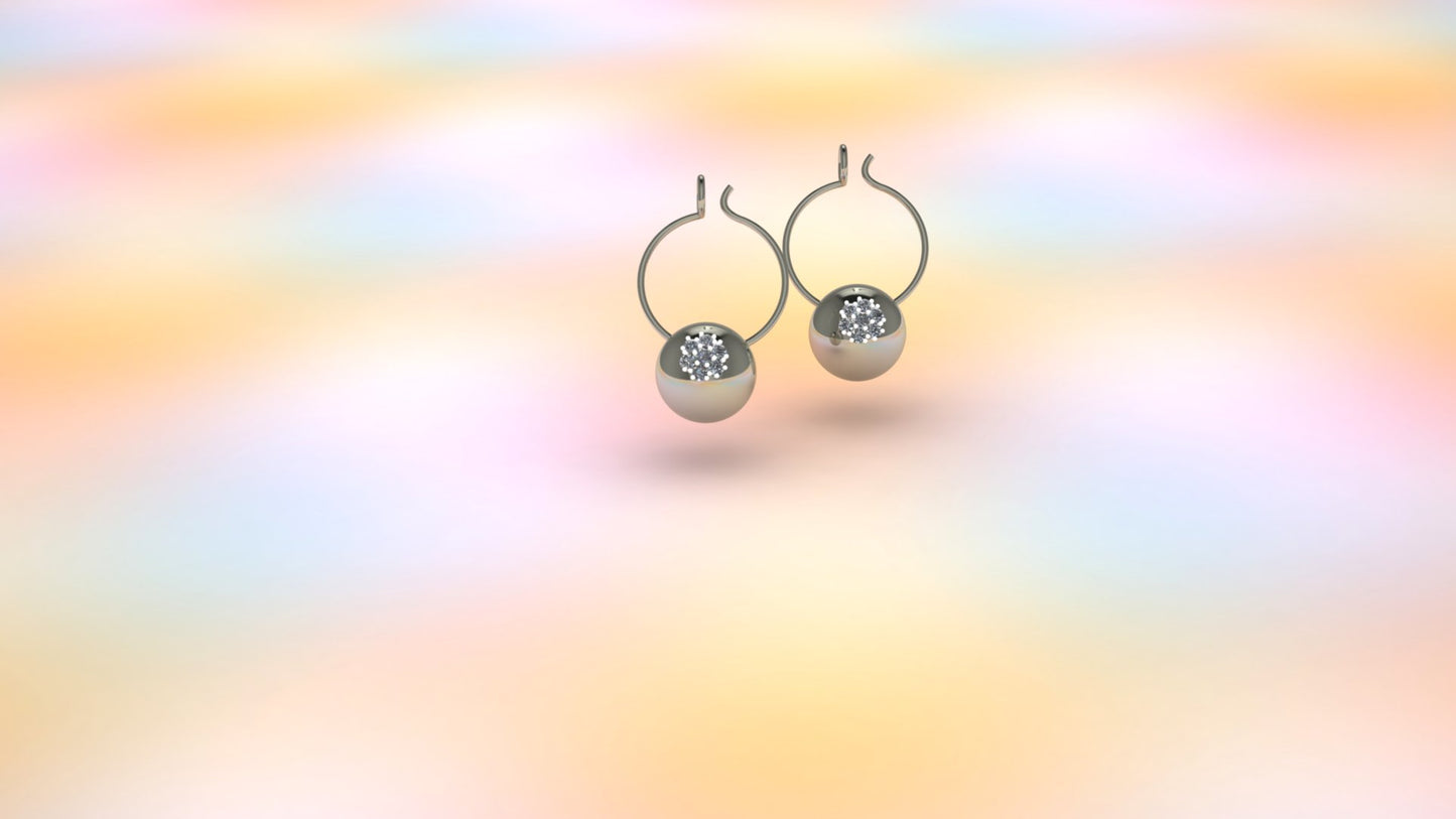 Twilight Glow – Sterling Silver Statement Earrings | Adorn Collection