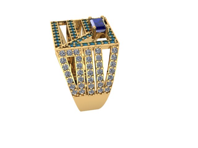 Blue – Sterling Silver Ring with Blue Zircon | Kairo Collection