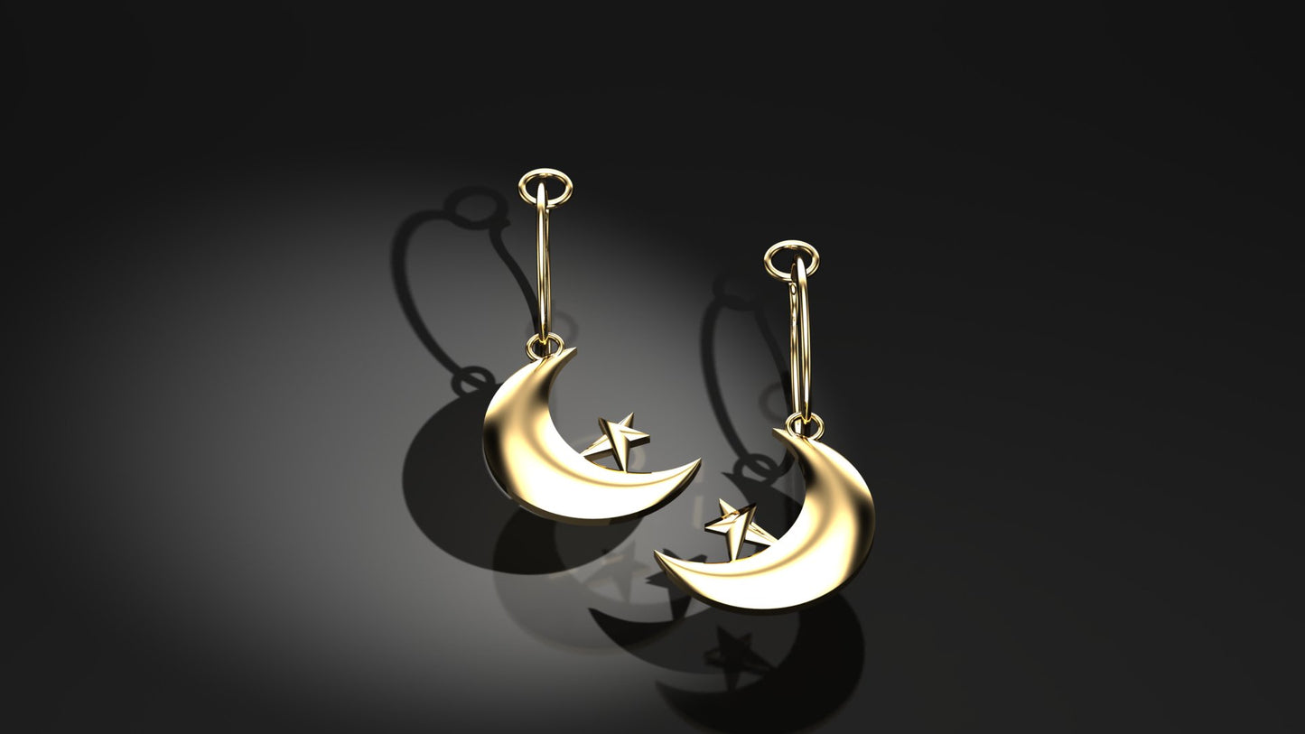 Starry – Gold Plated Sterling Silver Earrings | Adorn Collection