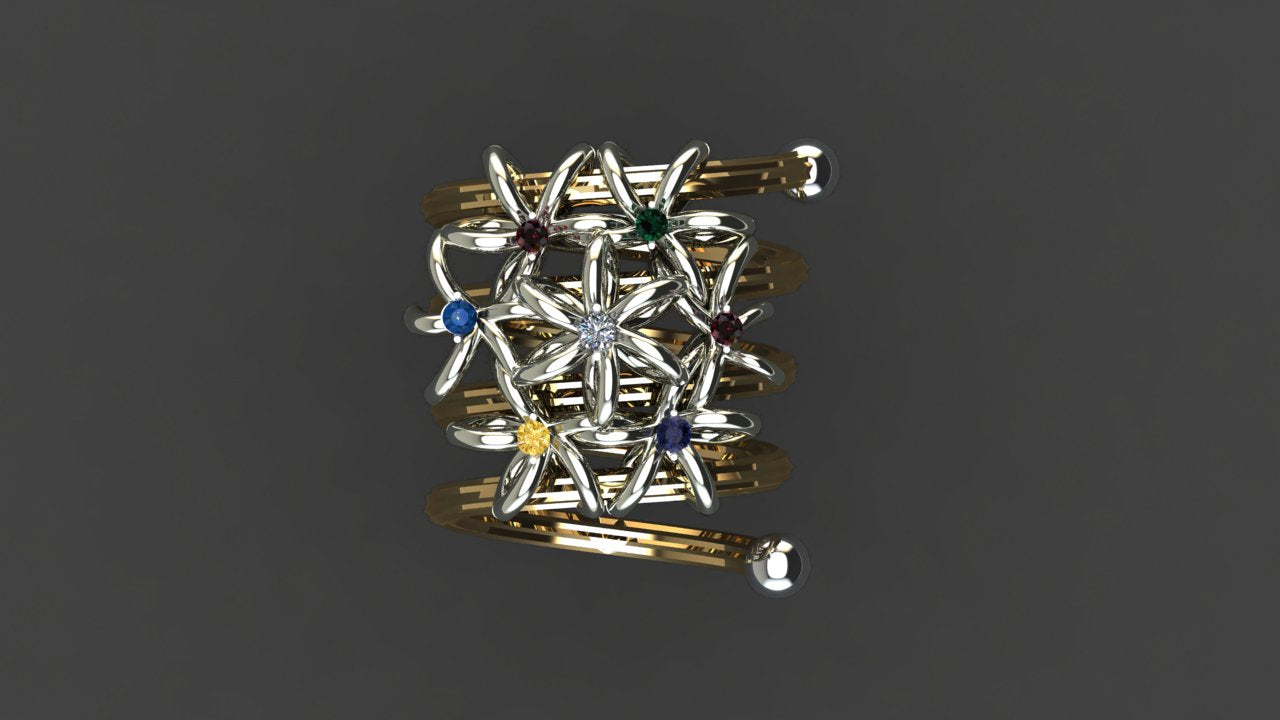 Ariel – Sterling Silver Floral Ring | Kairo Collection